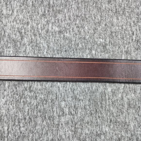 Handmade Latigo Leather Belt Men 33 Brown Heavy Duty Artisan Heritage Utility - Picture 5 of 10